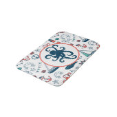 Niedliche Farbenfrohe Lebensweise Badematte (Schrägansicht)