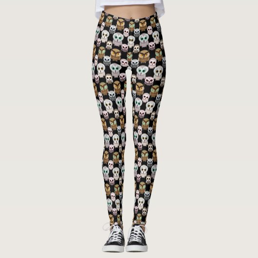 Niedliche farbenfrohe Leggings (Vorderseite)