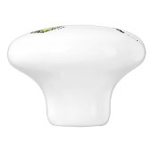 Niedliche farbenfrohe Libelle Keramikknauf (Seitenansicht)