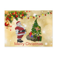 Niedliche, farbenfrohe Lichter, Weihnachtsmann, El