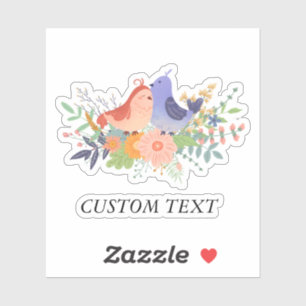 Niedliche, farbenfrohe Liebhaber Frühlingsblumen B Aufkleber