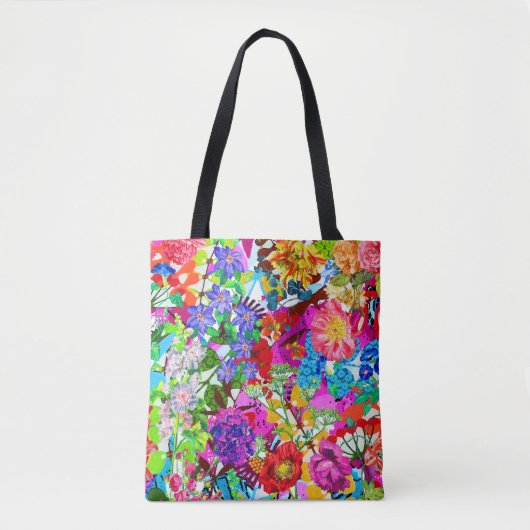 Niedliche farbenfrohe magische Blume All-Over-Prin Tasche (Vorderseite)