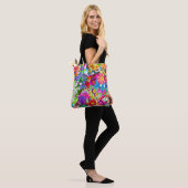 Niedliche farbenfrohe magische Blume All-Over-Prin Tasche (Am Model)