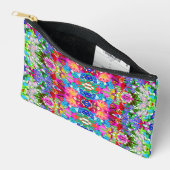 Niedliche farbenfrohe magische Blume All-Over-Prin Zubehörtasche (Offen)