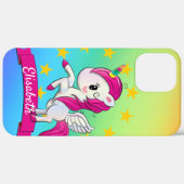 Niedliche Farbenfrohe magische Einhornröhre Kinder Case-Mate iPhone Hülle (Rückseite / Rechts)