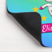 Niedliche Farbenfrohe magische Einhornröhre Kinder Mousepad (Ecke)