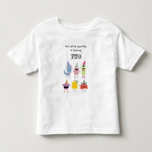 Niedliche farbenfrohe Monster Funny Boys Geburtsta Kleinkind T-shirt