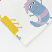 Niedliche farbenfrohe Monster Funny Kids Pattern Fleecedecke (Ecke)