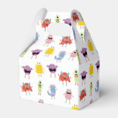 Niedliche farbenfrohe Monster Funny Kids Pattern Geschenkschachtel (Rückseite)