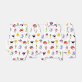 Niedliche farbenfrohe Monster Funny Kids Pattern Geschenkschachtel (Ungefaltet)