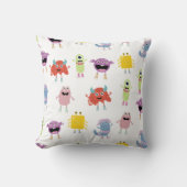 Niedliche farbenfrohe Monster Funny Kids Pattern Kissen (Vorderseite)