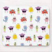 Niedliche farbenfrohe Monster Funny Kids Pattern Mousepad (Vorne)
