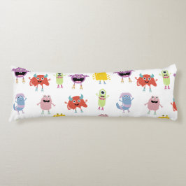 Niedliche farbenfrohe Monster Funny Kids Pattern Seitenschläferkissen
