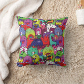 👾 Niedliche farbenfrohe Monster Kissen (Decke)
