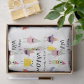 Niedliche farbenfrohe Monster Witziger Kindergebur Seidenpapier (Geschenk)