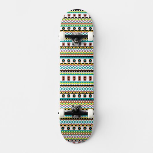Niedliche farbenfrohe Motive Skateboard (Vorderseite)