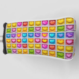 Niedliche Farbenfrohe Muster eines zauberhaften Vi Golf Headcover