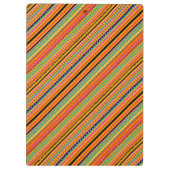 Niedliche, farbenfrohe, native Aztec-Muster Klemmbrett (Rückseite)