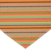 Niedliche, farbenfrohe, native Aztec-Muster Tischdecke (Schrägansicht)