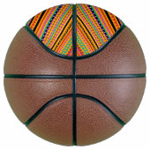 Niedliche, farbenfrohe, native Aztekenmuster Basketball (Rechts)