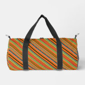 Niedliche, farbenfrohe, native Aztekenmuster Duffle Bag (Vorderseite)