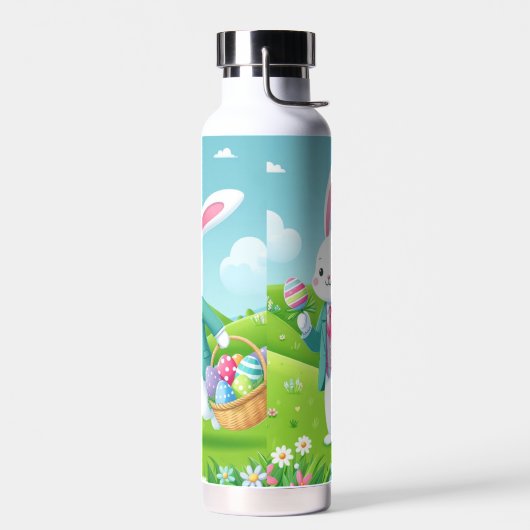 Niedliche, farbenfrohe Osterhase Trinkflasche (Links)