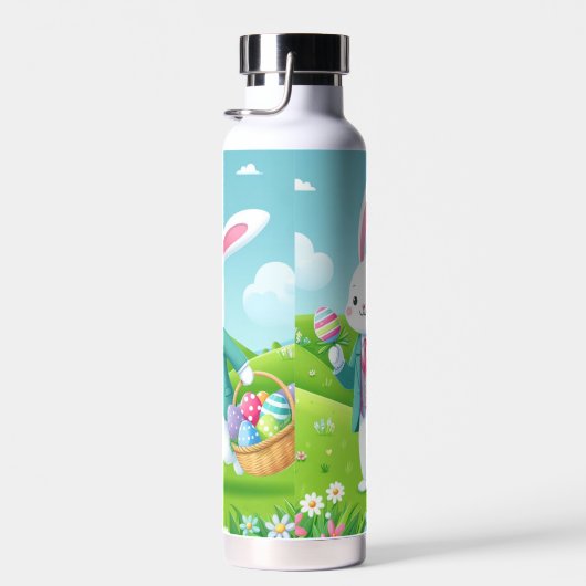 Niedliche, farbenfrohe Osterhase Trinkflasche (Rechts)