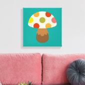 Niedliche farbenfrohe Pilze Leinwand (Insitu (Wohnzimmer))