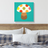 Niedliche farbenfrohe Pilze Leinwand (Insitu (Schlafzimmer))