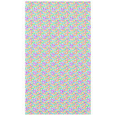 Niedliche, farbenfrohe, pixelförmige Monstmuster Tischdecke (Vorderseite)