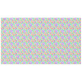 Niedliche, farbenfrohe, pixelförmige Monstmuster Tischdecke (Vorderseite (Horizontal))