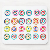 Niedliche farbenfrohe Regenbogenzirkel Mousepad (Vorne)