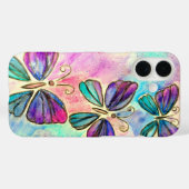 Niedliche Farbenfrohe Schmetterlinge iPhone Case (Rückseite (Horizontal))