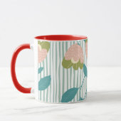 Niedliche farbenfrohe Sommerfeier Familienblau Tasse (Links)