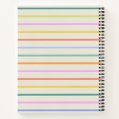 Niedliche Farbenfrohe Sommerrodeln Personalisiert Notizblock (Rückseite)