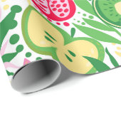 Niedliche Farbenfrohe Sommertropische Fruchtsäfte  Geschenkpapier (Rolleneckpunkt)