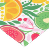 Niedliche Farbenfrohe Sommertropische Fruchtsäfte  Tischdecke (Schrägansicht)