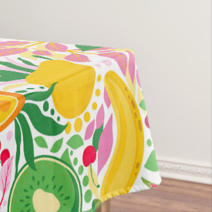 Niedliche Farbenfrohe Sommertropische Fruchtsäfte Tischdecke