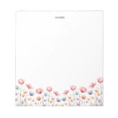 Niedliche, farbenfrohe Springbrust bläst blass Notizblock (Vorderseite)