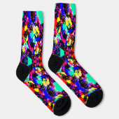Niedliche farbenfrohe Spritzer-Lacksocken Socken (Rechts)