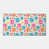 Niedliche, farbenfrohe Stimmung Blume groovem Must Schreibtischunterlage (Vorderseite)