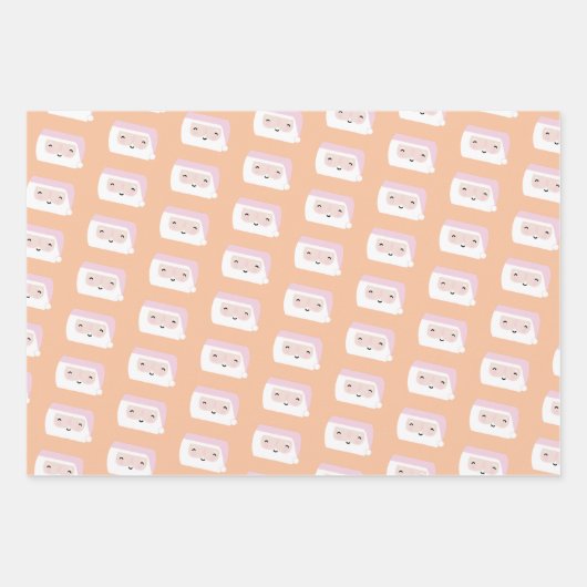 Niedliche Farbenfrohe Urlaubsmuster Cartoon Kinder Geschenkpapier Set (Vorderseite 3)