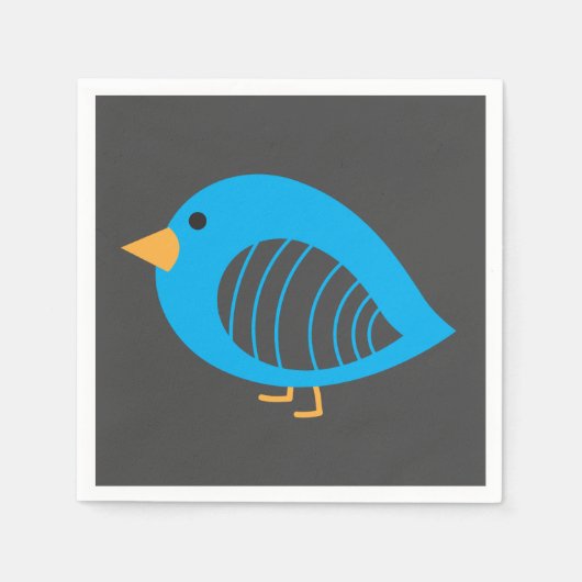 Niedliche, farbenfrohe Vögel Servietten (Vorderseite)