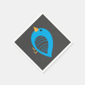 Niedliche, farbenfrohe Vögel Servietten (Ecke)
