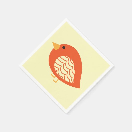 Niedliche, farbenfrohe Vögel Servietten (Ecke)