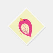 Niedliche, farbenfrohe Vögel Servietten (Ecke)