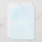 Niedliche farbenfrohe Wasserfarbenfrohe Hochzeiten Einladung (Rückseite)