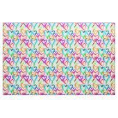 Niedliche, farbenfrohe Wasserfarbenherzen Stoff (Fat Quarter (45,7 x 55,9 cm))