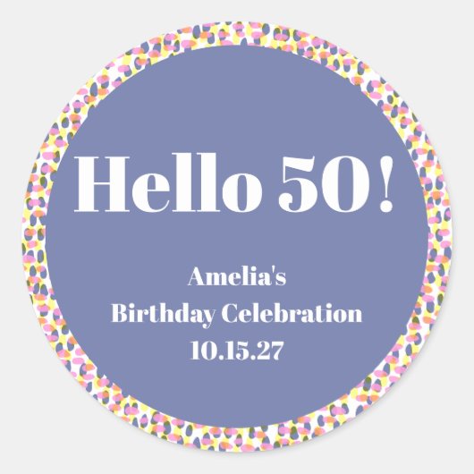 Niedliche farbenfrohe Wasserfarbenpräsenz - indivi Runder Aufkleber (Vorderseite)