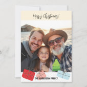 Niedliche farbenfrohe Weihnachten Ein Foto (Vorderseite)